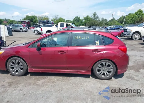 2012 Subaru Impreza 2.0I Sport Limited from USA, damaged, VIN JF1GPAS69CH242573